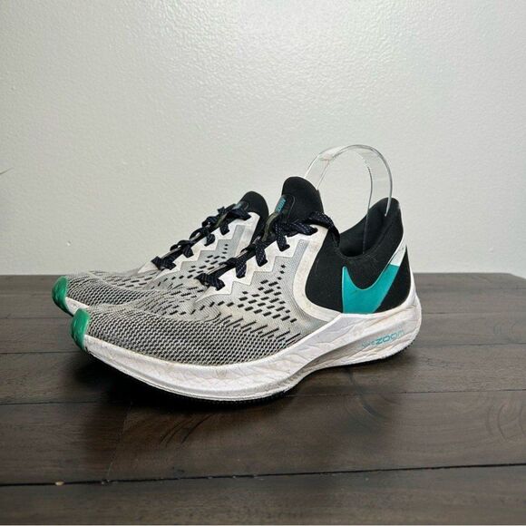 Nike Zoom Running Shoes 7 - Black and Teal - Picture 1 of 8